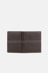 Mens original leather wallet in olive colour in medium size with contrast stitching by JULKE