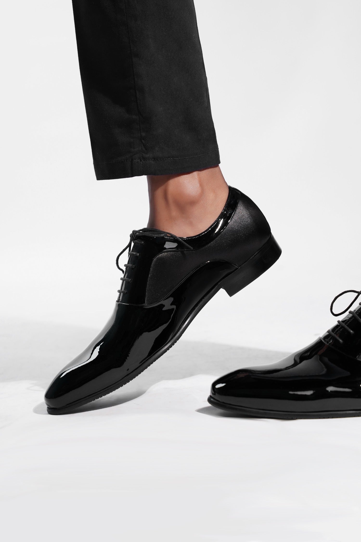 Napoleon Mens Black Shoes In Patent Leather JULKE