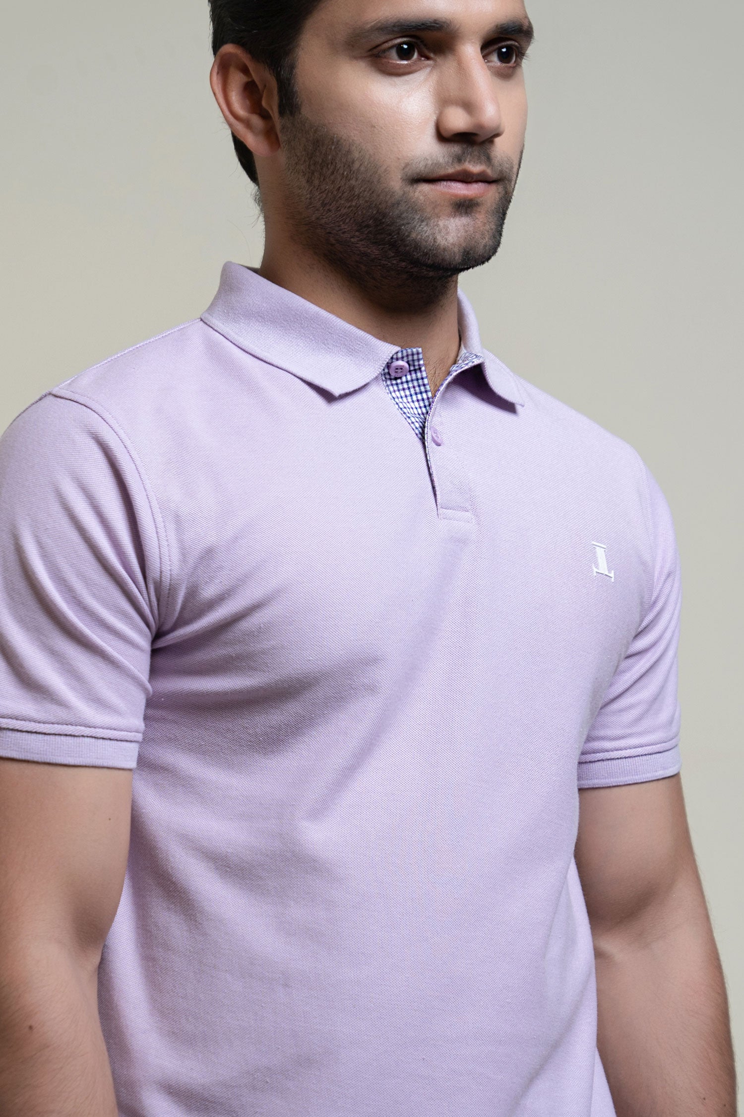Nelson Mens Polo Shirt In Lilac Color JULKE JULK