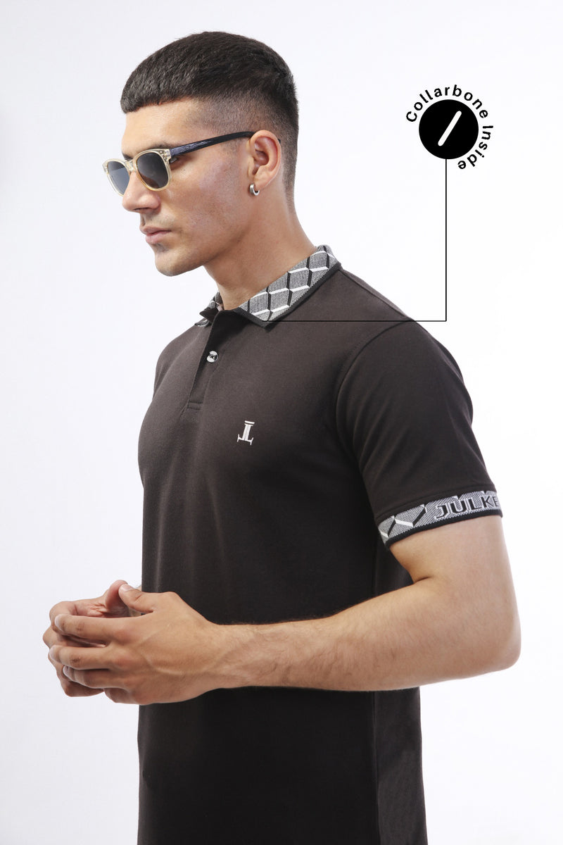 Mens polo black shop