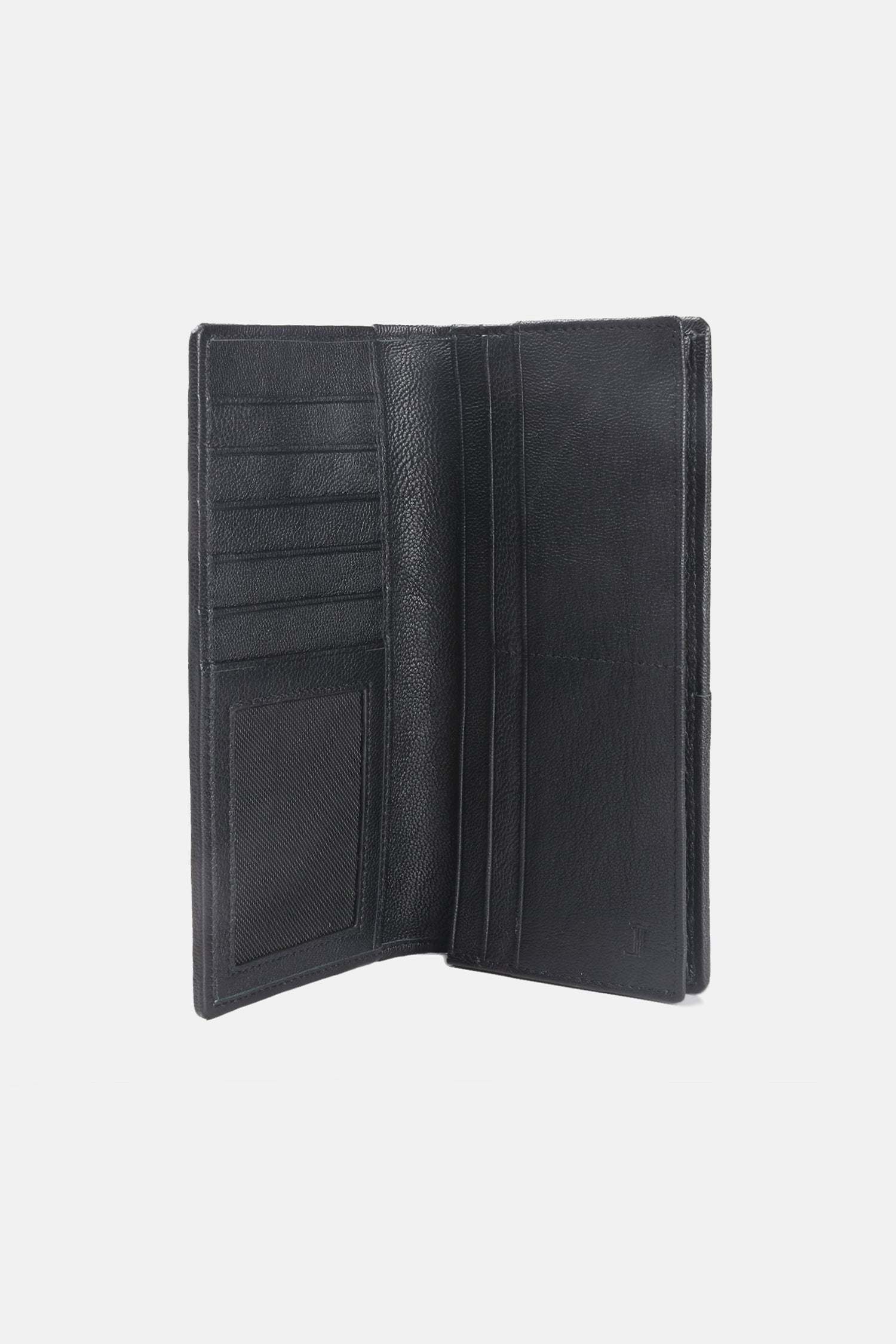 Croco - Mens Croc Texture Leather Wallets in Black In 3 Sizes | JULKÉ
