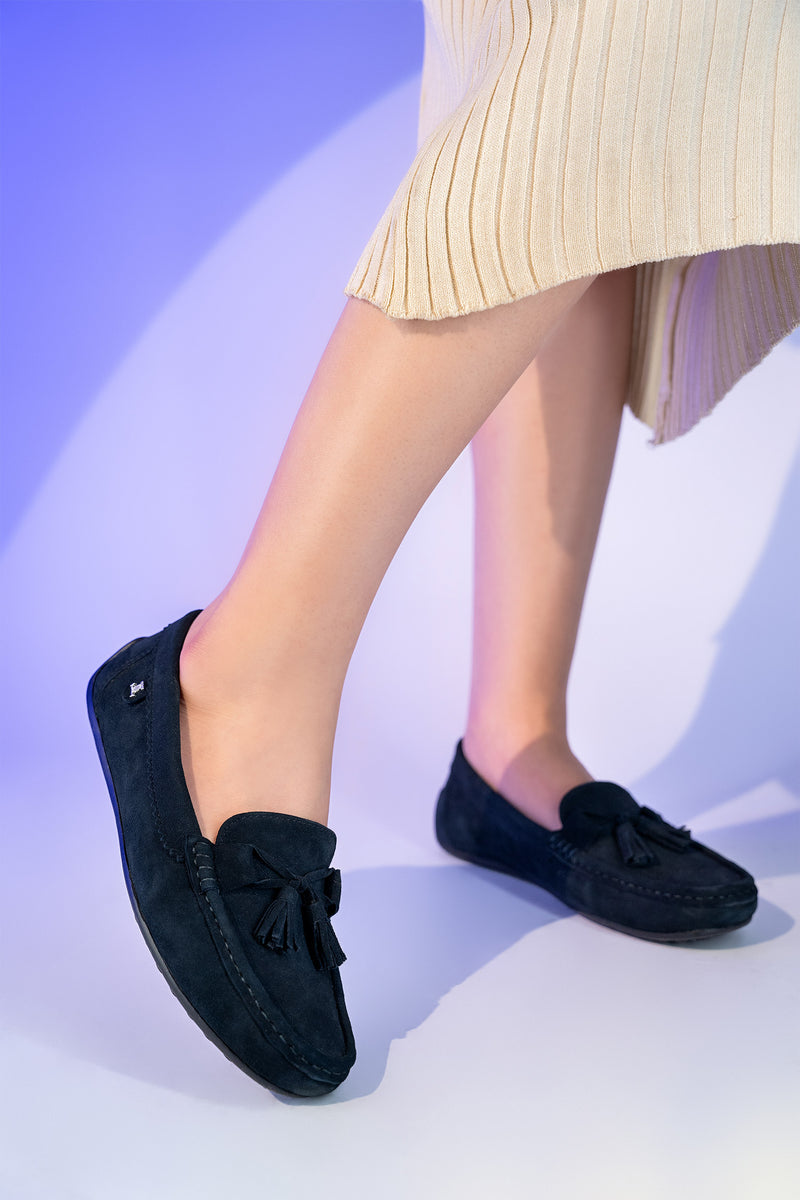 Womens navy moccasins new arrivals
