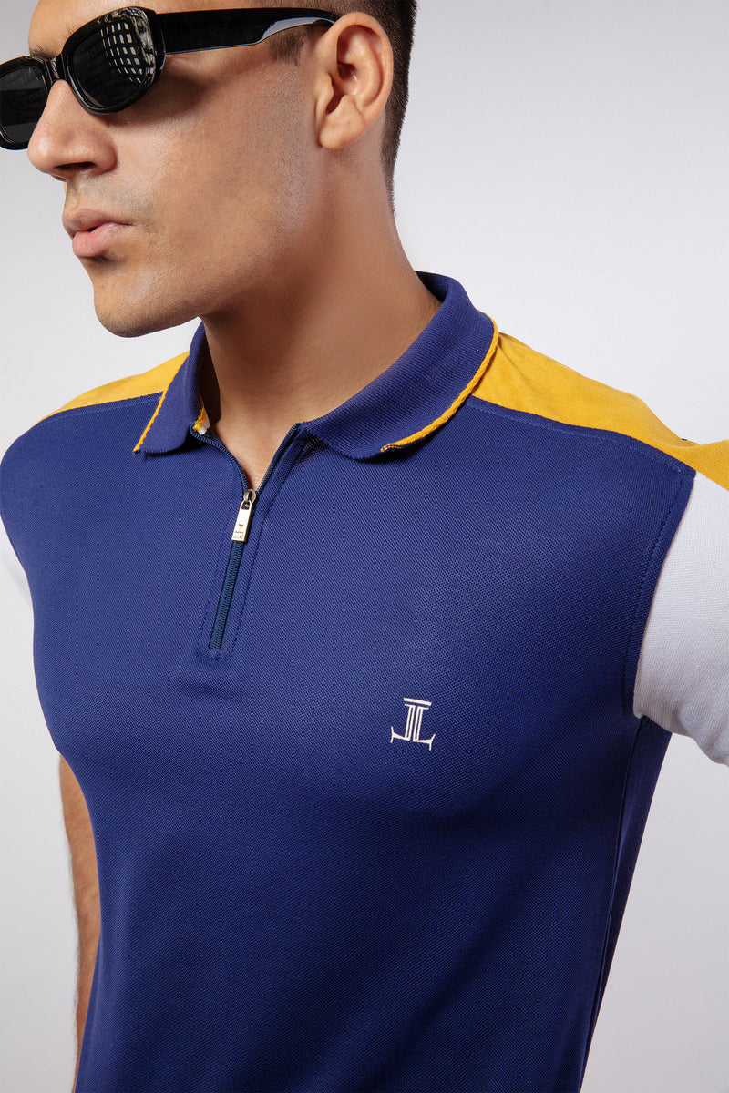 Parker Mens Polo Shirt in Royal Blue JULKE JULKE