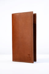 Mens leather long wallet in tan colour by JULKE