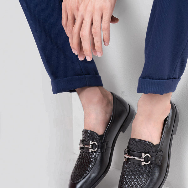 Buckle slip on sales shoes