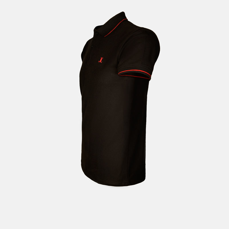Alistair - Mens Polo Shirt in black color - Julke