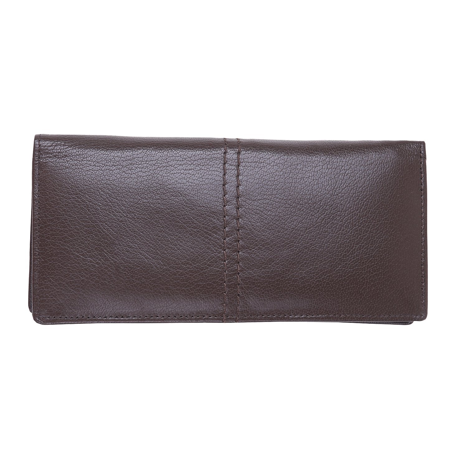 Mens original leather wallet in olive colour in long size with contrast stitching by JULKE