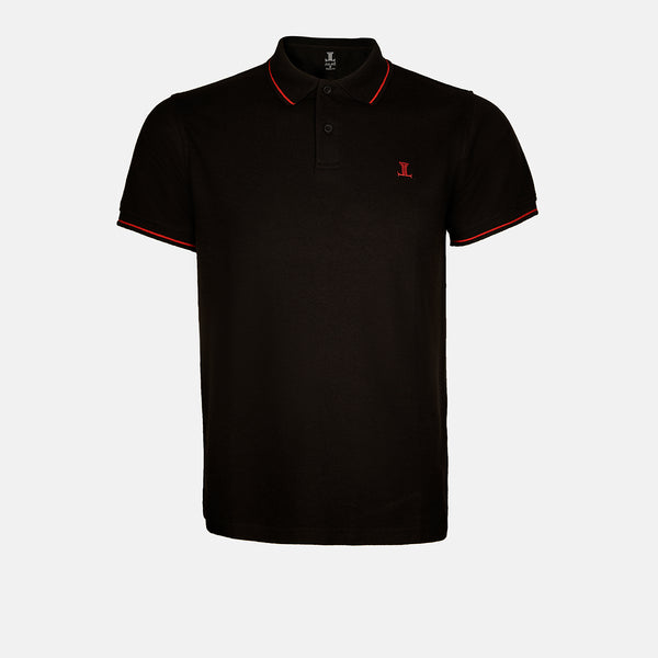 Alistair - Mens Polo Shirt in black color - Julke