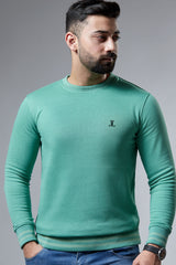 Mens winter sweatshirt in light green by JULKE