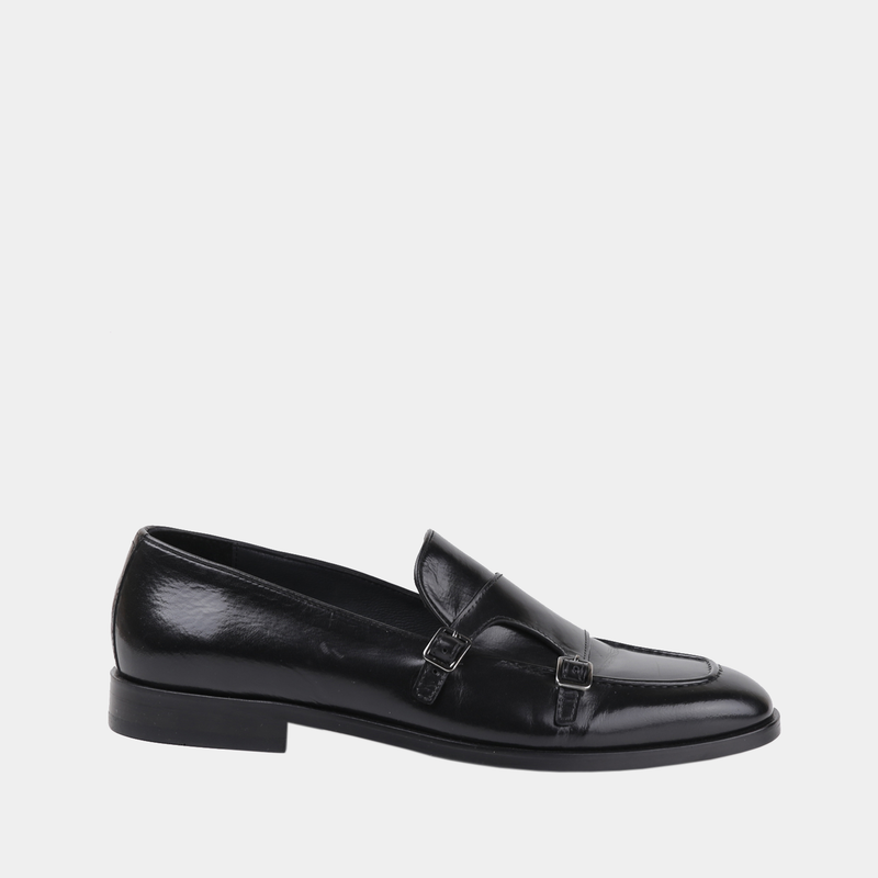Boian - Men Leather shoes in Black color - Julke