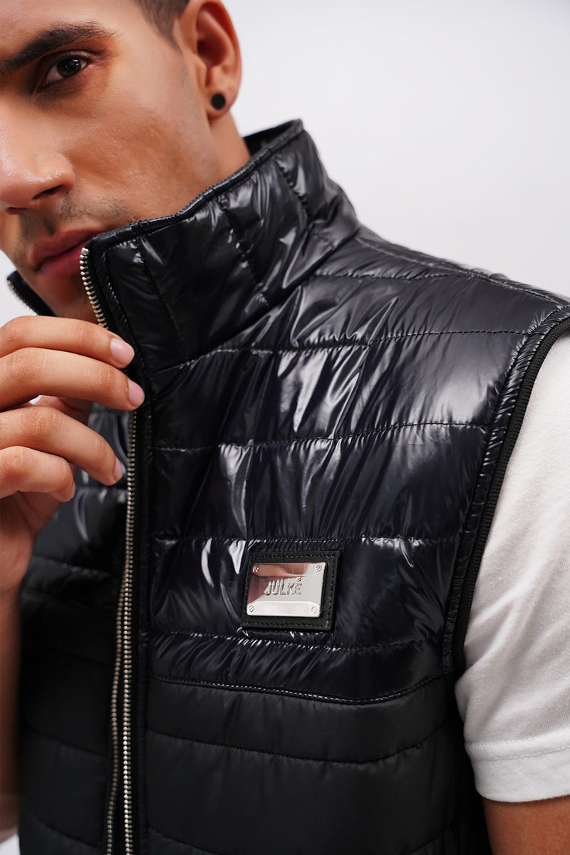 Ryker Mens Sleeveless Winter Vest In Black JULKE JULKE