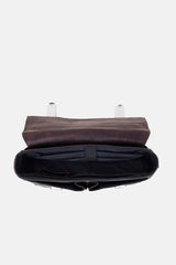 Mens original leather messenger laptop bag in brown colour by JULKE