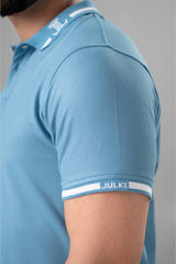 Mens summer polo in light blue colour by JULKE