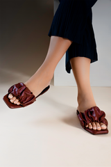 Ramona-Burgundy-Flats-Shoes-Women-Topview-Julke
