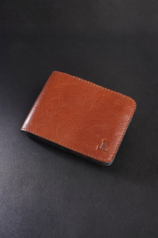 Mens original leather wallet in rust brown colour by JULKE