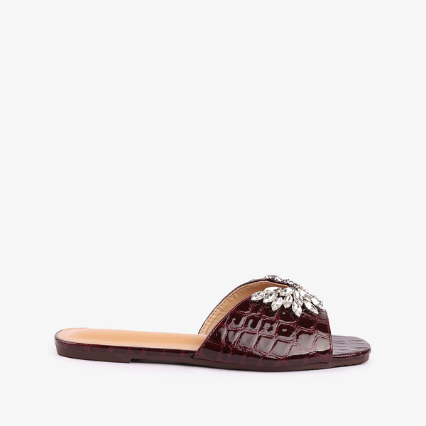 Verona - Burgundy Color women shoes - Julke