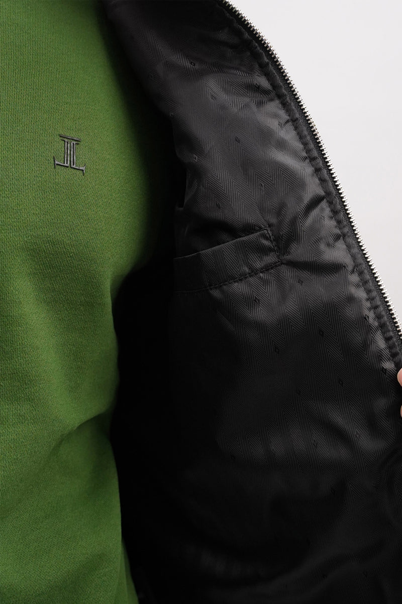 Mens winter vest sleeveless in black colour with quilting by JULKE